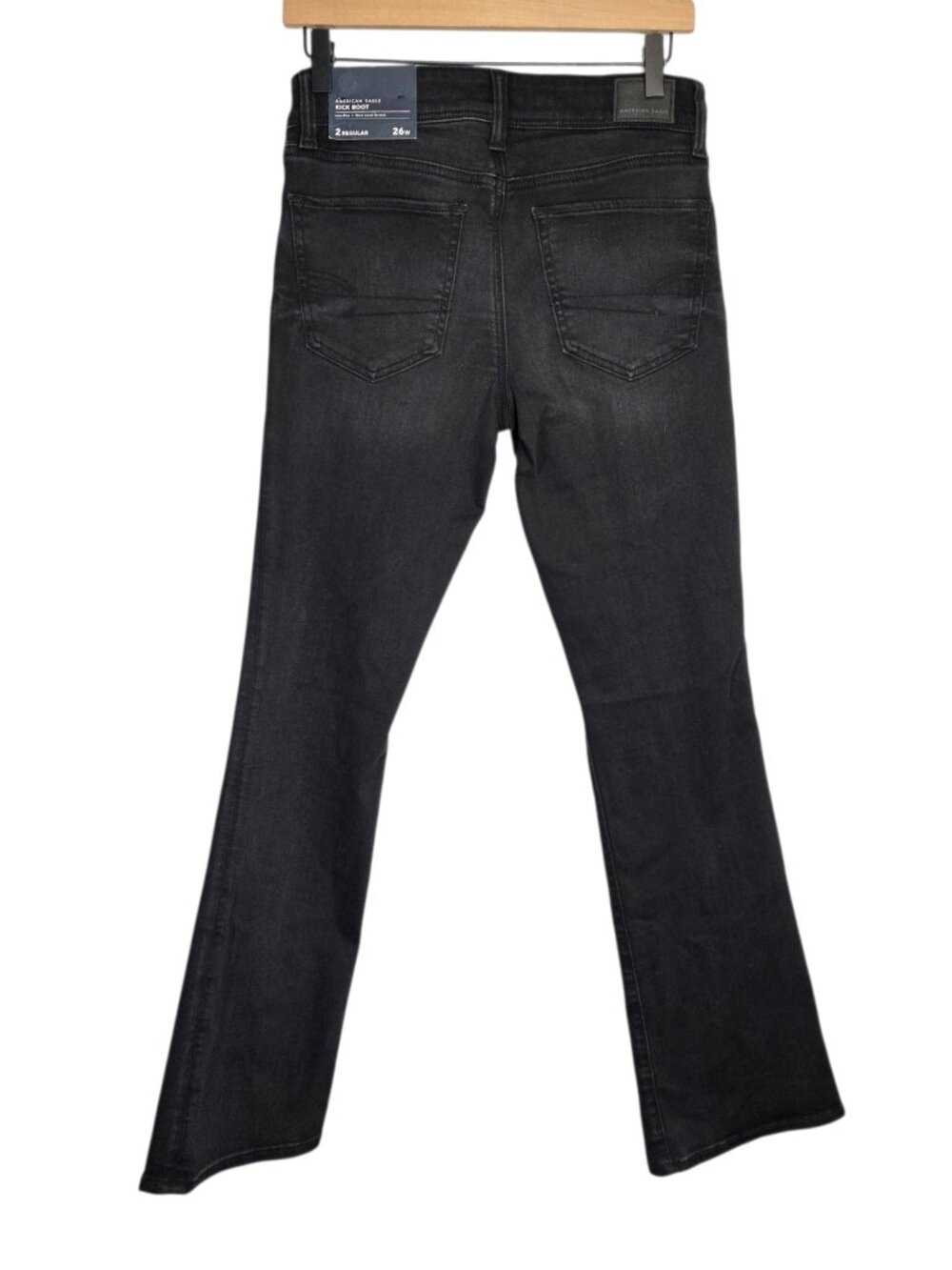 NWT American Eagle Low-Rise Kick Bootcut Jean in Obsidian Black - Picture 4 of 10
